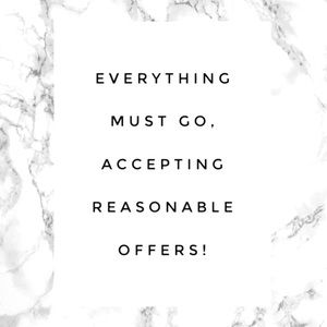 EVERYTHING MUST GO! EVERYTHING IS NEGOTIABLE🤍